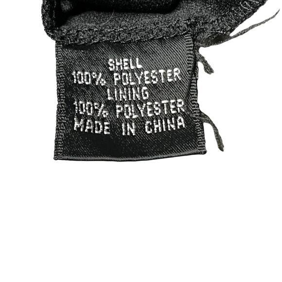 Adrianna Papell Semi Formal Black Ruffle Tiered Little Black Dress Cocktail sz 8 - Picture 4 of 6